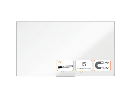 nobo Tableau blanc mural Impression Pro Stahl Widescreen,85'