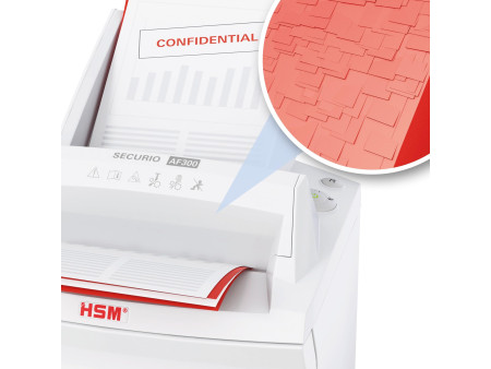 HSM Destructeur de documents SECURIO AF300, 4,5 x 30 mm