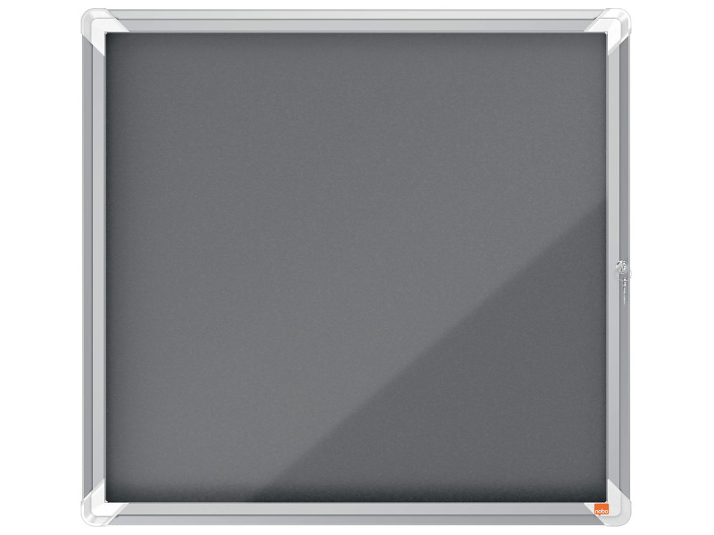 nobo Vitrine d'affichage Premium Plus, feutre, 6x A4, gris