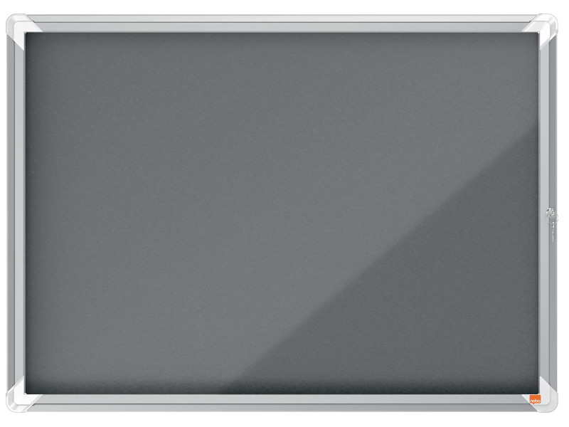 nobo Vitrine d'affichage Premium Plus, feutre, 8x A4, gris