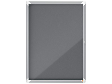 nobo Vitrine d'affichage Premium Plus, feutre, 9x A4, gris