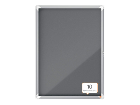 nobo Vitrine d'affichage Premium Plus, feutre, 9x A4, gris
