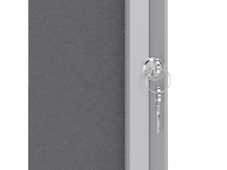 nobo Vitrine d'affichage Premium Plus, feutre, 9x A4, gris
