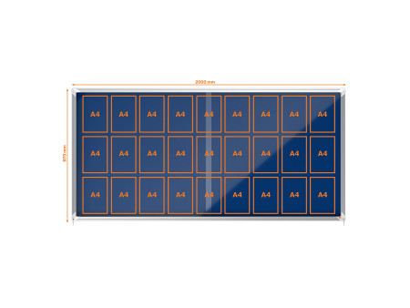 nobo Vitrine d'affichage Premium Plus, en feutre, 27x A4