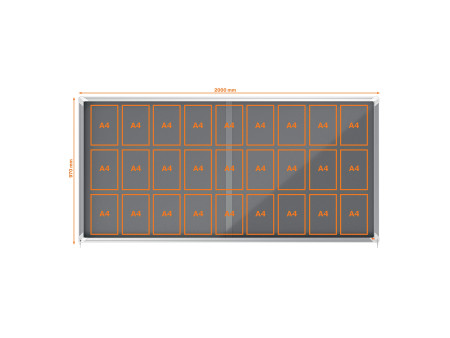 nobo Vitrine d'affichage Premium Plus, en feutre, 27x A4