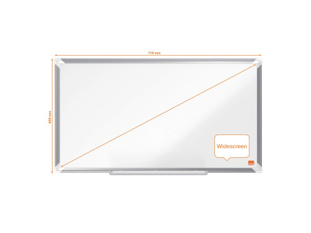 nobo Tableau blanc mural Premium Plus Emaille Widescreen,32'