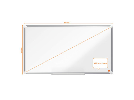 nobo Tableau blanc mural Premium Plus Emaille Widescreen,40'