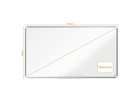 nobo Tableau blanc mural Premium Plus Emaille Widescreen,55'