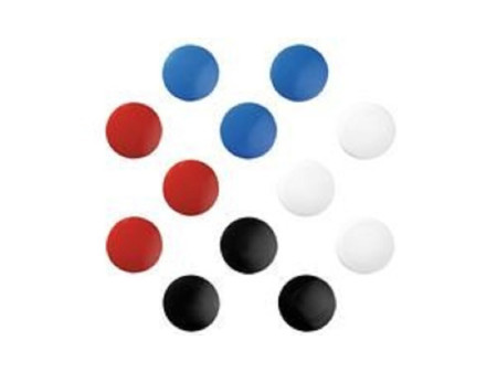 herlitz Aimants, rond, diamètre: 30 mm, assorti en couleur