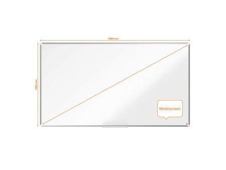 nobo Tableau blanc mural Premium Plus Emaille Widescreen,85'