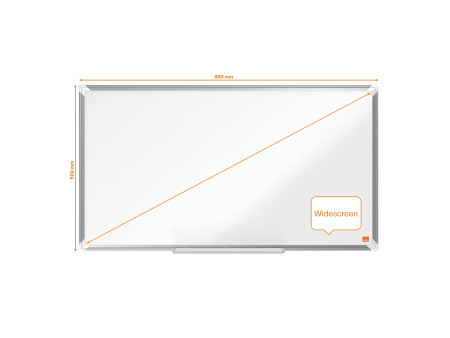 nobo Tableau blanc mural Premium Plus Stahl Widescreen, 40'