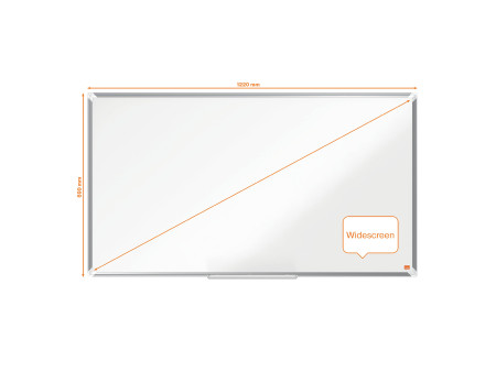 nobo Tableau blanc mural Premium Plus Stahl Widescreen, 55'