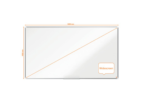 nobo Tableau blanc mural Premium Plus Stahl Widescreen, 85'
