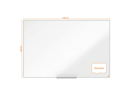 nobo Tableau blanc mural Impression Pro Emaille, (L)1.500 x