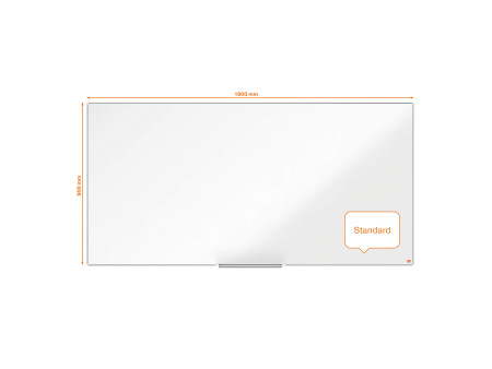 nobo Tableau blanc mural Impression Pro Emaille, (L)1.800 x