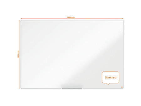 nobo Tableau blanc mural Impression Pro Emaille, (L)1.800 x
