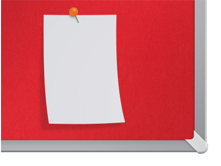 nobo Tableau d'affichage Impression Pro Widescreen, rouge