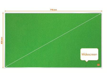 nobo Tableau d'affichage Impression Pro Widescreen, vert