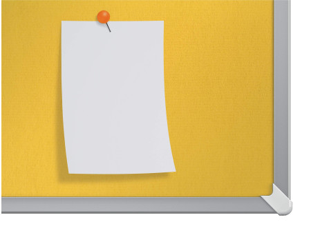 nobo Tableau d'affichage Impression Pro Widescreen, jaune
