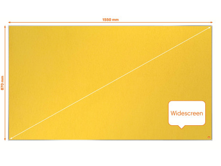 nobo Tableau d'affichage Impression Pro Widescreen, jaune