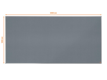 nobo Tableau d'affichage Essence, (L)2400 x (H)1200 mm, gris
