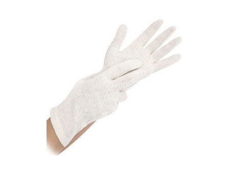 HYGONORM Gant en coton Nature, M, naturel
