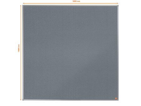 nobo Tableau d'affichage Essence, (L)1200 x (H)1200 mm, gris