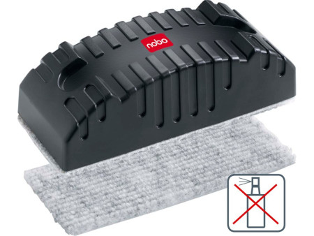 nobo Brosse magnétique pour tableau blanc, feutre gris