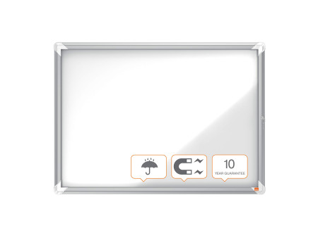 nobo Vitrine d'affichage Premium Plus, fond en métal, 8x A4