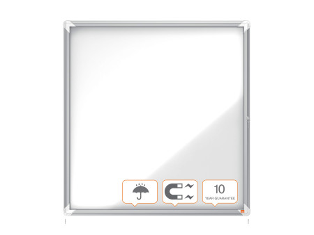 nobo Vitrine d'affichage Premium Plus, fond en métal, 12x A4