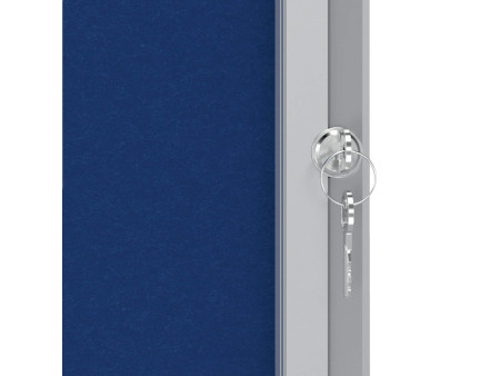 nobo Vitrine d'affichage Premium Plus, feutre, 6x A4, bleu