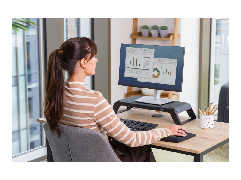 FELLOWES Hana Lt Monitor Riser Black