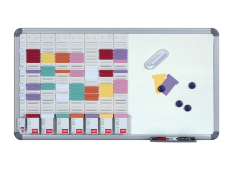 nobo Tableau Blanc avec planning hebdomadaire