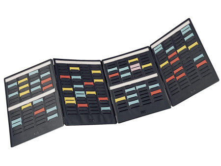nobo Set mini planning, (l)240 x (H)310 mm, en PVC, noir