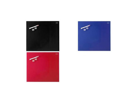 nobo Tableau magnétique en verre, (L)450 x (H)450 mm, bleu