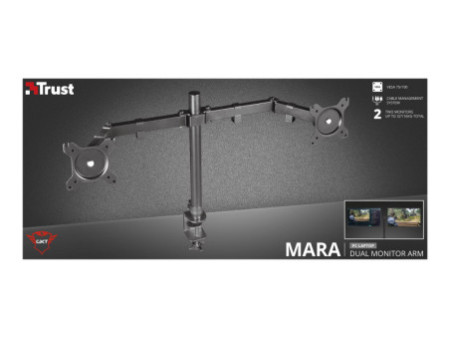 TRUST Support articulé MARA pour 2écrans
