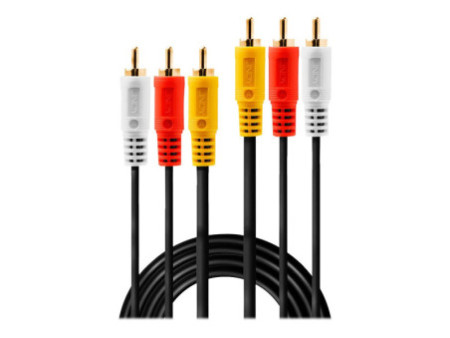 LINDY Audio Video Cable 3xPhono 10m