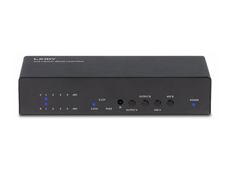 LINDY 4x2 HDMI 2.0 18G Matrix Switch