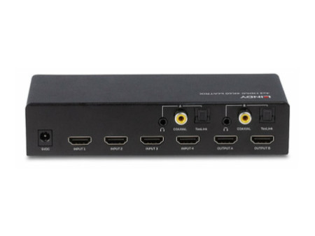 LINDY 4x2 HDMI 2.0 18G Matrix Switch