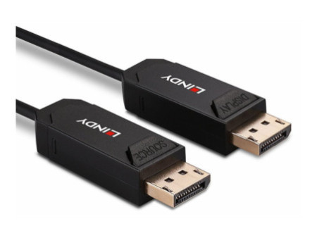 LINDY 15m Fibre Optic Hybrid DP 2.0 UHBR