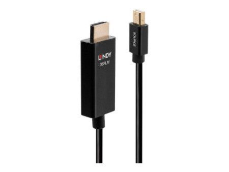 LINDY 2m Active Mini DP to HDMI Adapter