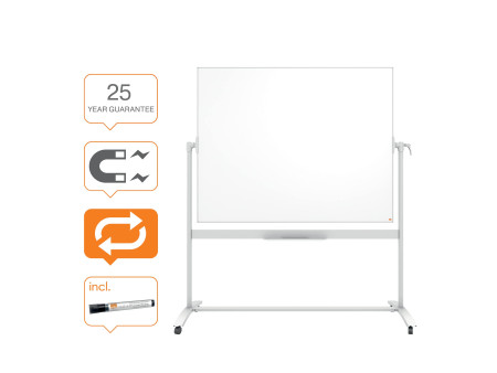 nobo Tableau pivotant Mobil Emaille, (L)1.500 x (H)1.200 mm