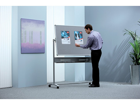 nobo Tableau rotatif à pied combi, dimensions: 1200 x 900 mm