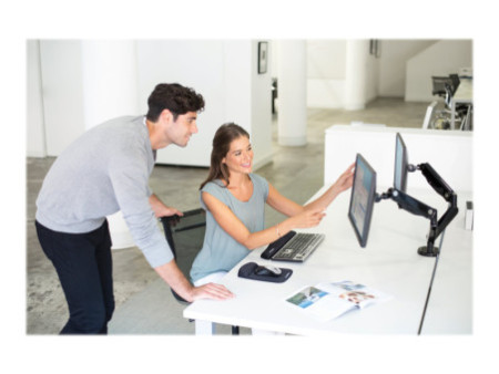 FELLOWES BRAS PORTE ÉCRAN DOUBLE PLAT