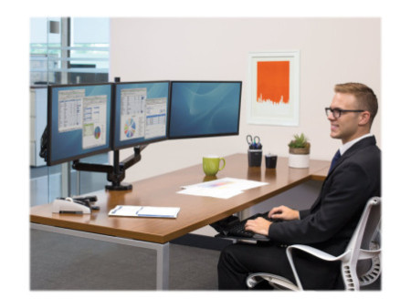 FELLOWES BRAS PORTE ÉCRAN TRIPLE PLAT