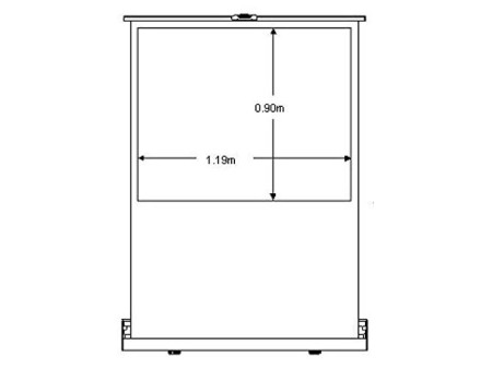 nobo Ecran de projection portable, surface de projection:
