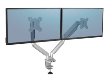 FELLOWES Bras Porte-Ecrans Double Gris
