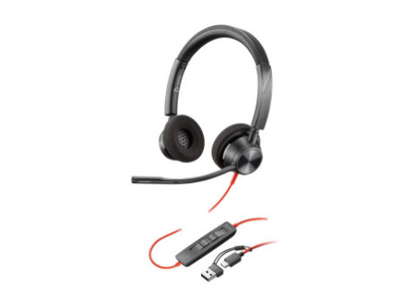 HP Poly BW 3320 Stereo USB-C HS +USB-C/A