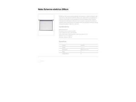 nobo Ecran de projection électrique, 1650 x 1250 mm