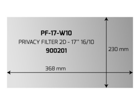 PORT DESIGNS PRIVACY FILTER 2D 17p